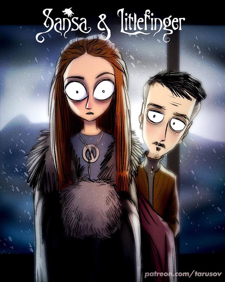 Sansa Stark y Littlefinger (Petyr Baelish)