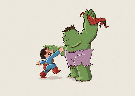 Hulk vs Superman