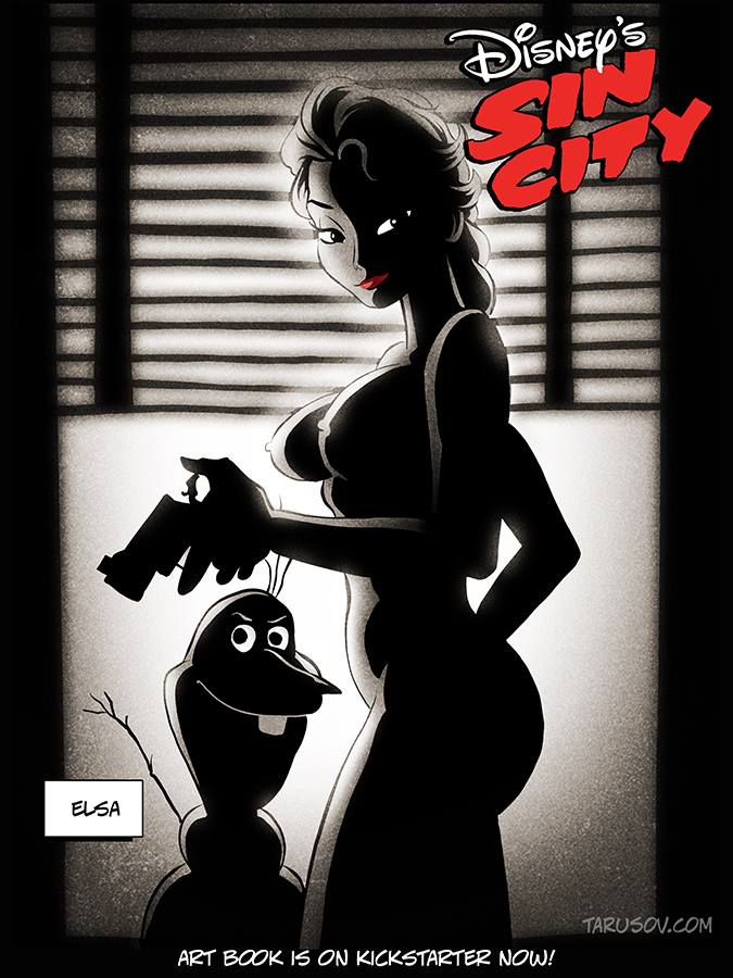 Princesas Disney Hot Sin City Elsa Frozen