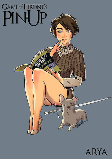 Arya Stark pin up