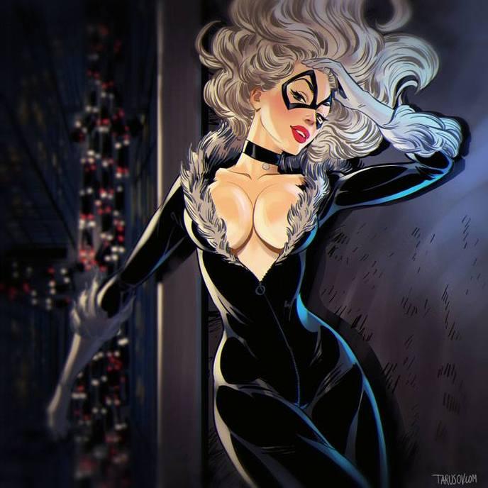 Marvel Pin Up Black Cat