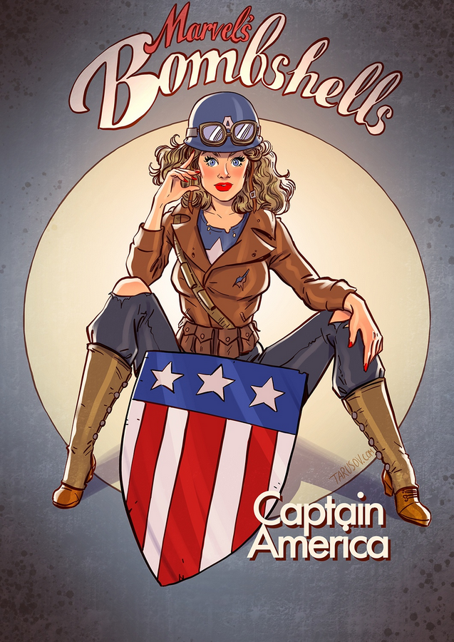 Marvel Bombshells Capitán América