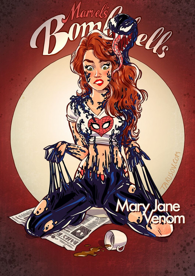 Marvel Bombshells Mary Jane Venom