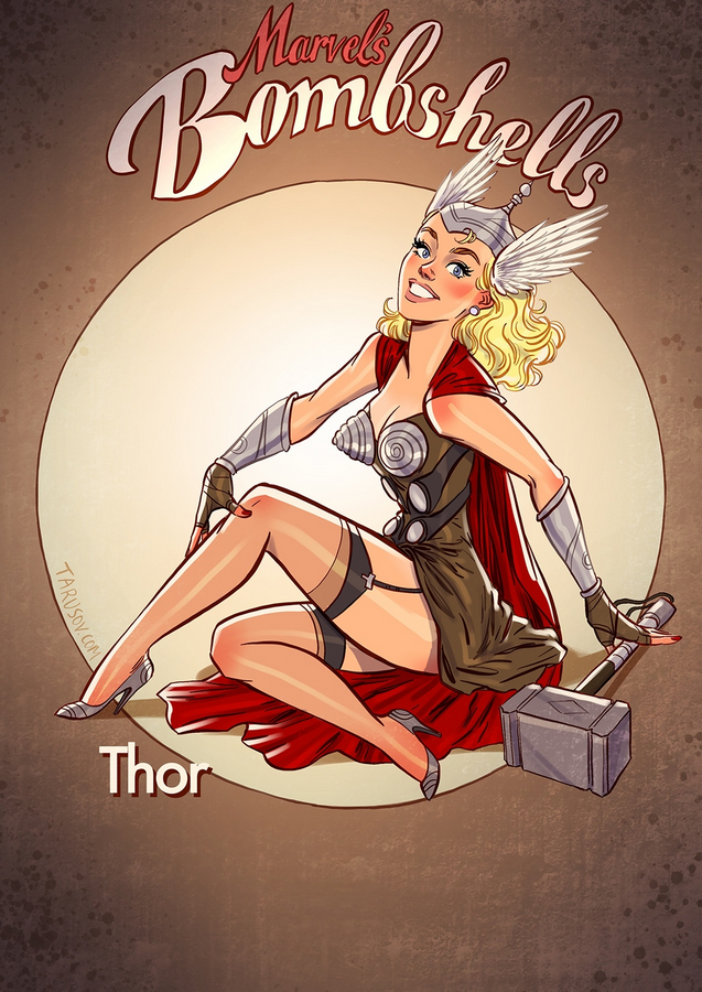Marvel Bombshells Thor Mujer