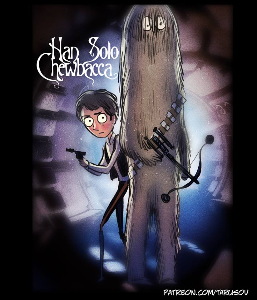 Han Solo y Chewbacca