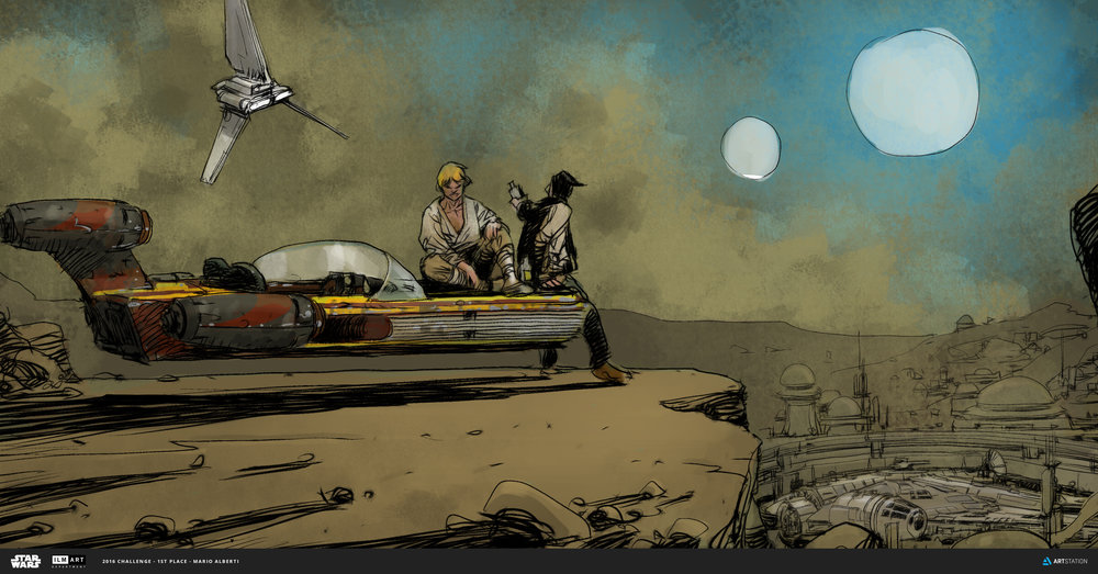 Luke Skywalker en Tatooine