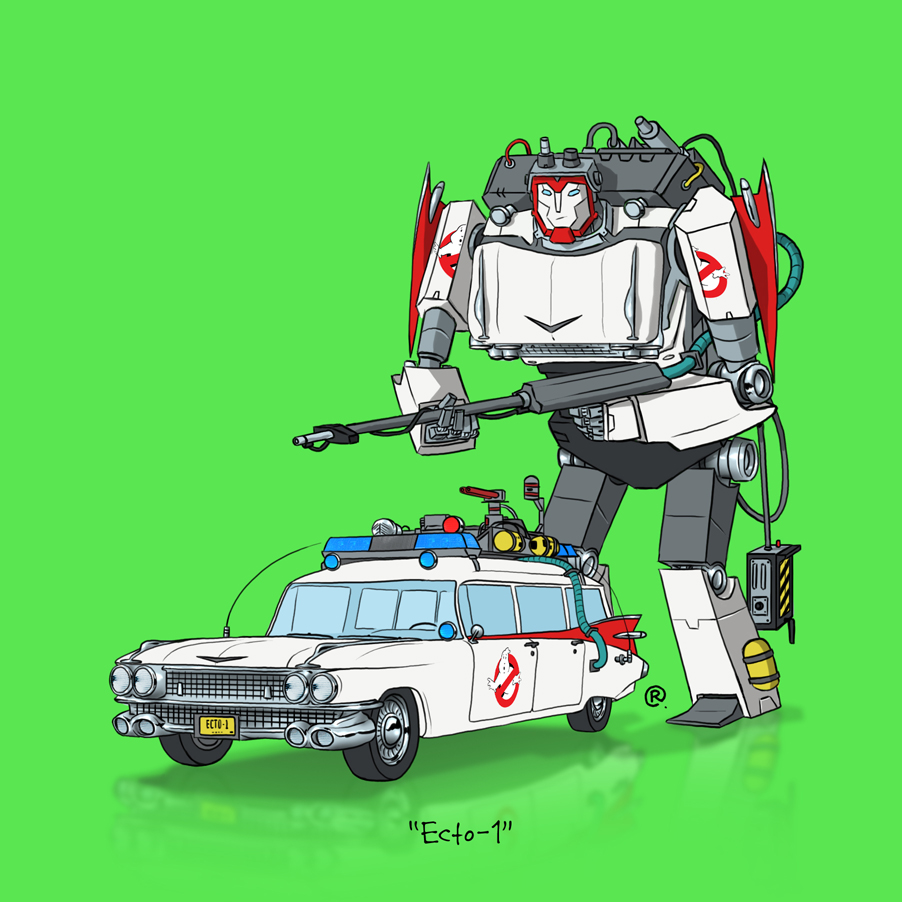 Cazafantasmas Ecto-1 Transformer