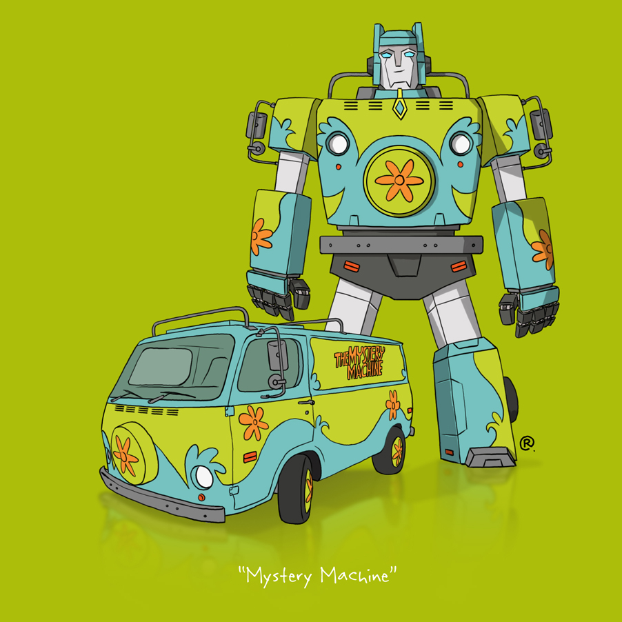 Scooby Doo Mystery Machine Transformer