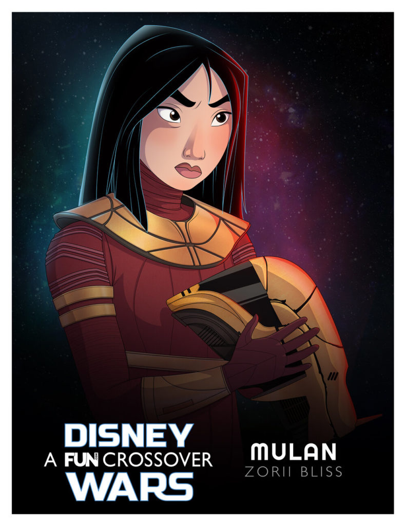 Mulan como Zorii Bliss