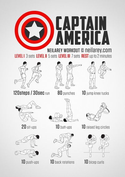 Workout Capitán América
