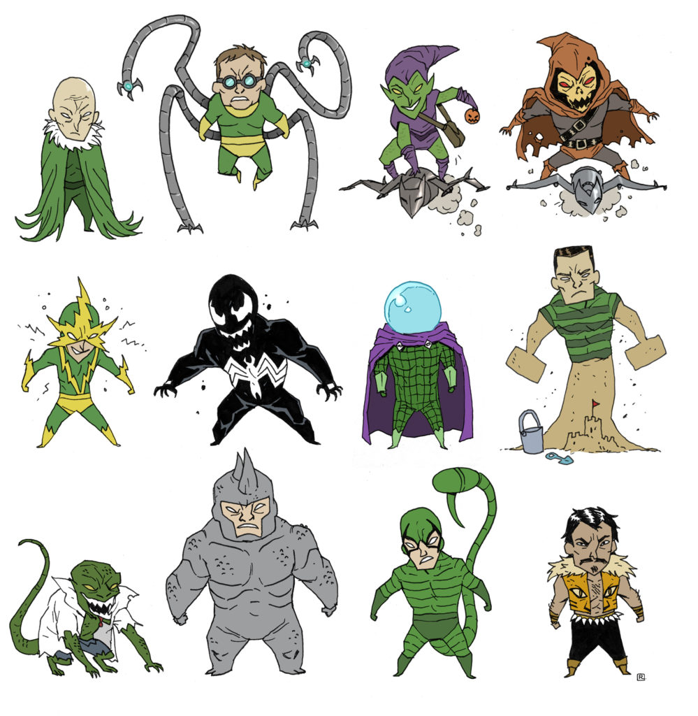 Little People Villanos Spiderman