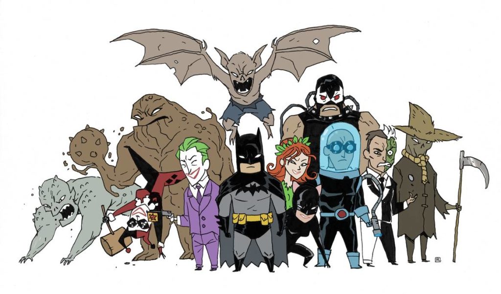 Little People Batman con villanos