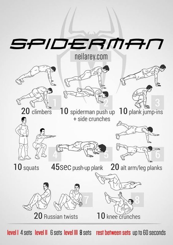 Workout Spiderman
