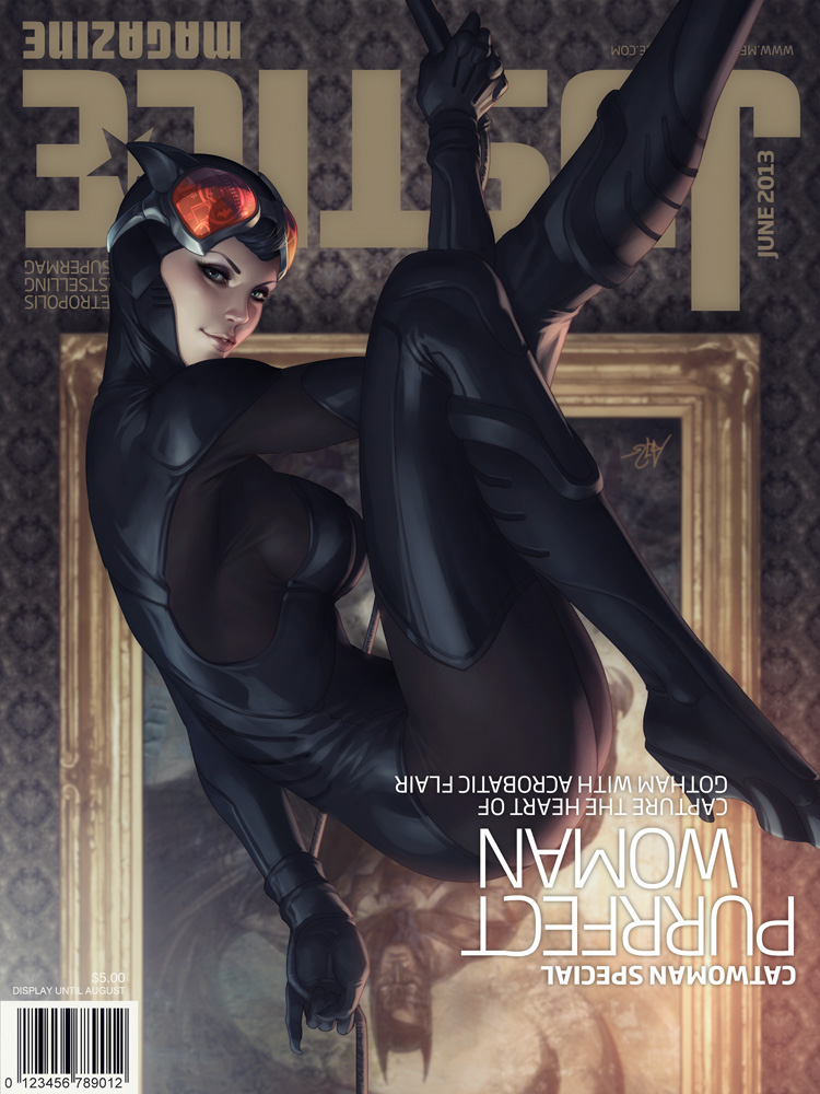 Catwoman portada de revista Justice