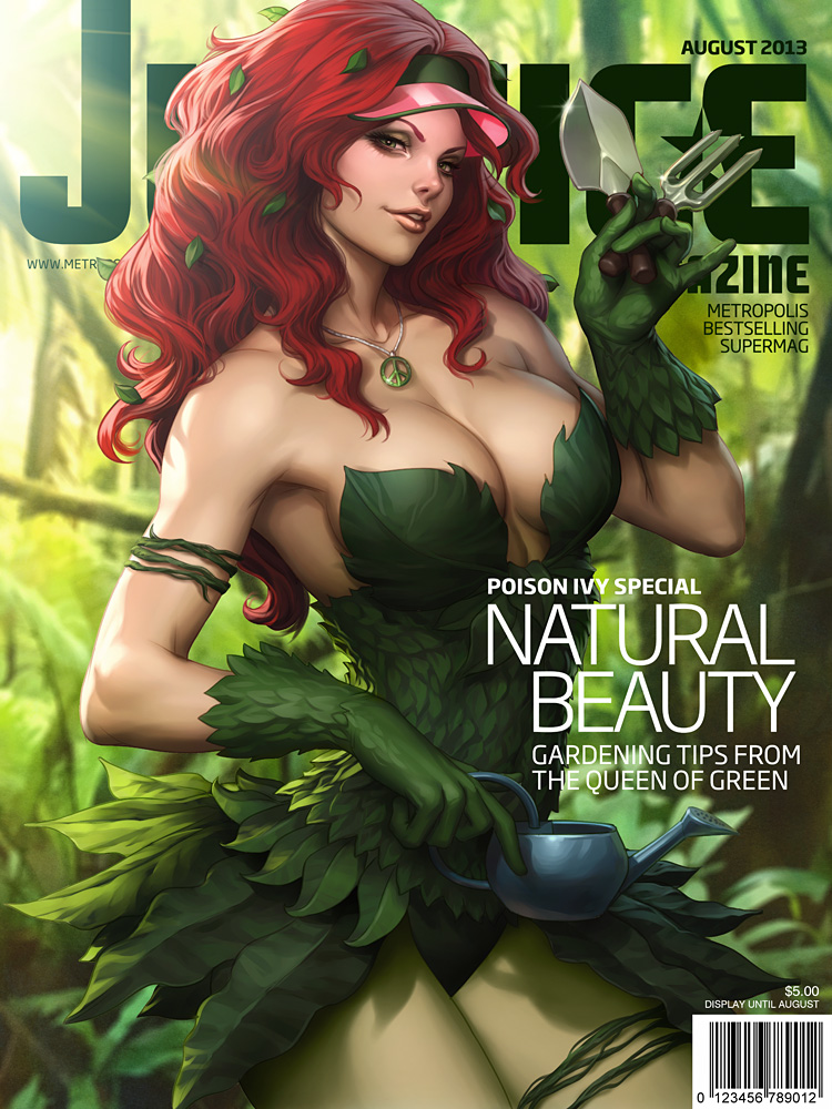 Poison Ivy portada de revista Justice