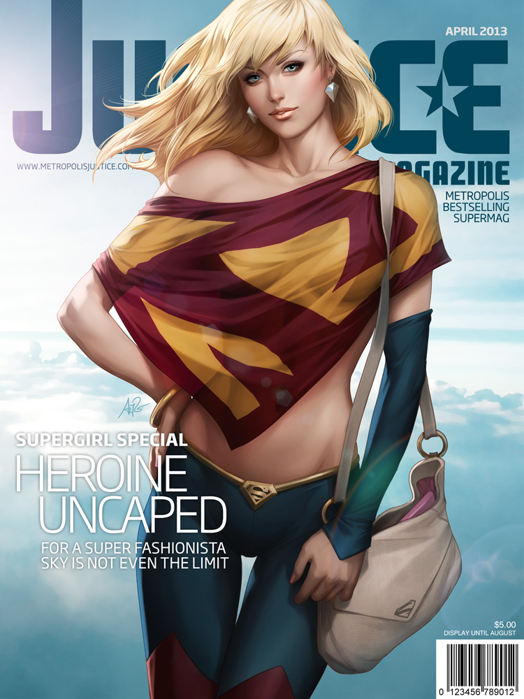 Supergirl portada de revista Justice