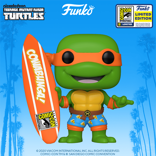 Funko Pop TMNT Miguel Angel surf Exclusivo SDCC 2020