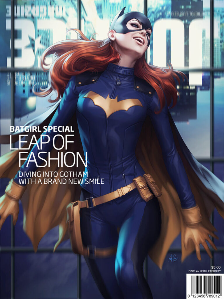 Batgirl portada de revista Justice