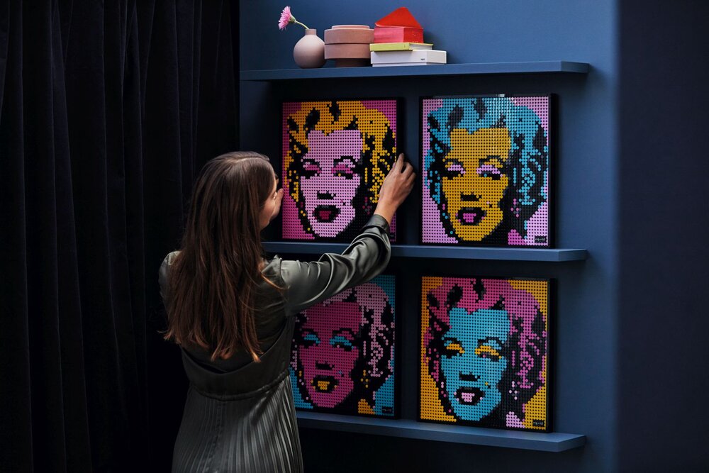 lego art andy warhol marilyn monroe