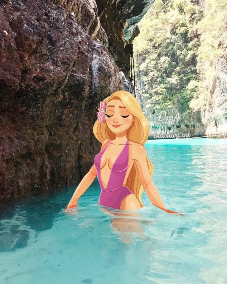 Rapunzel en laguna