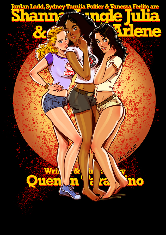 Shannon, Jungle Julia y Arlene pin up