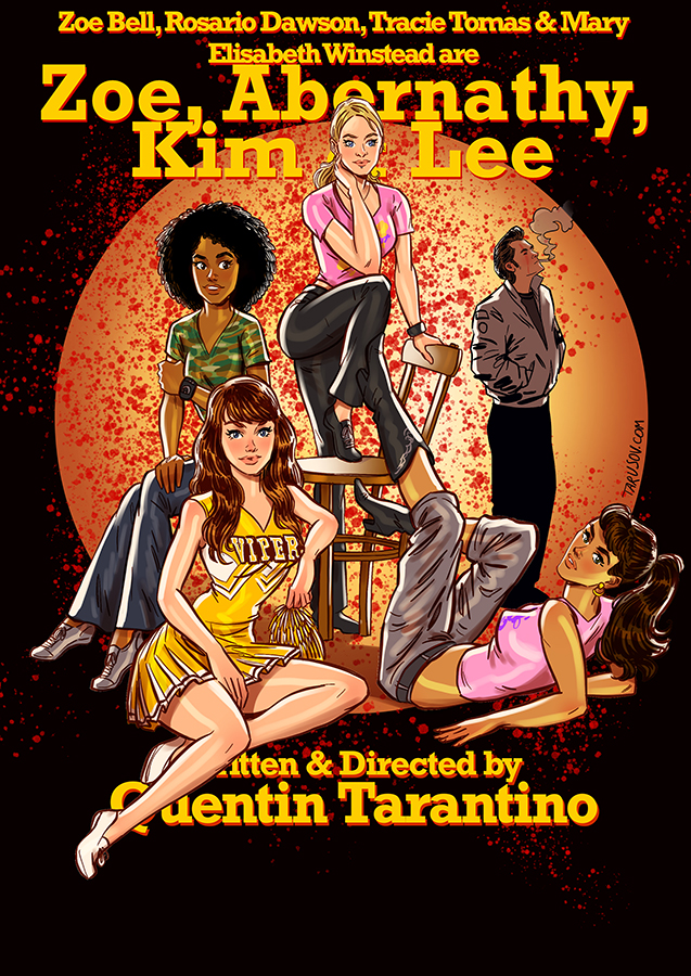 Zoe, Abernathy, Kim y Lee pin up