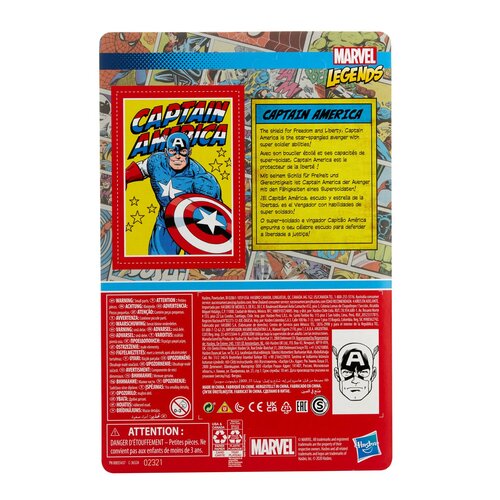 marvel legends retro capitan america blister