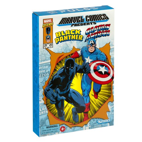 marvel legends retro capitan america y black panther
