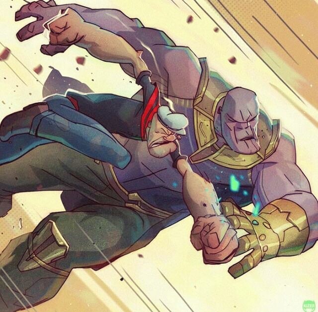Popeye vs Thanos