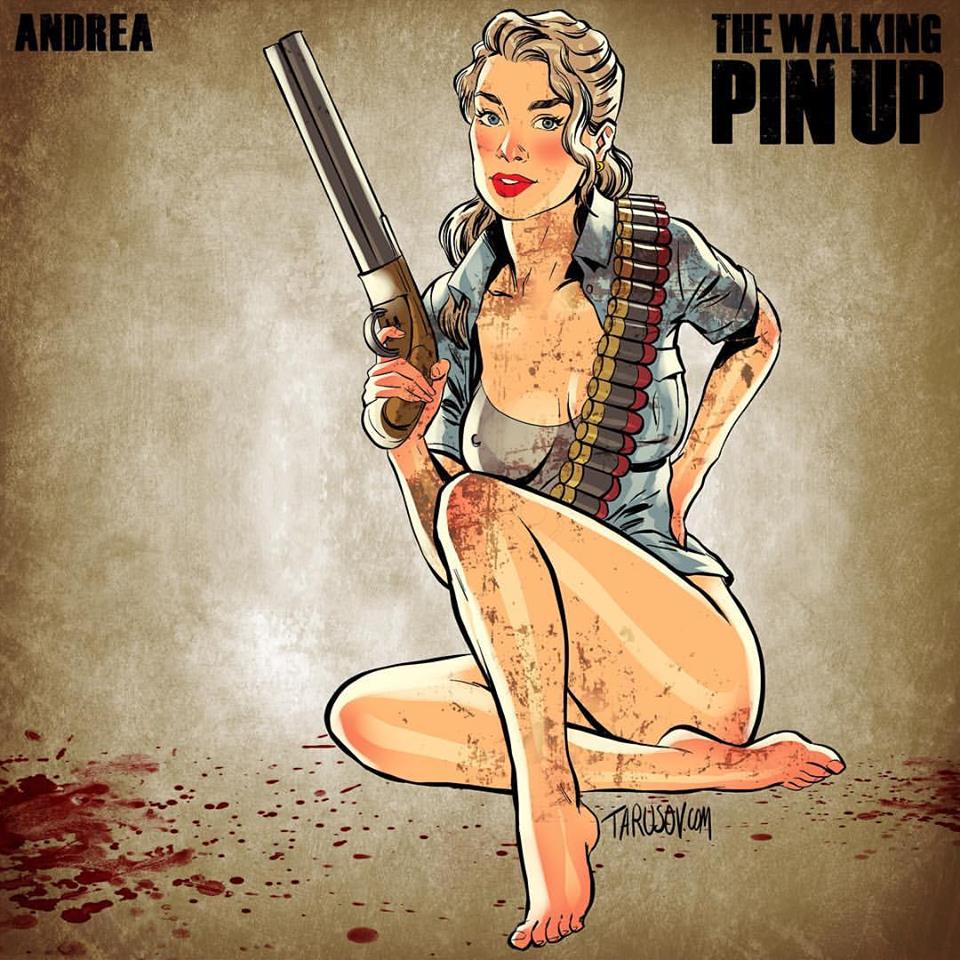 The Walking Dead Pin Up por Andrew Tarusov
