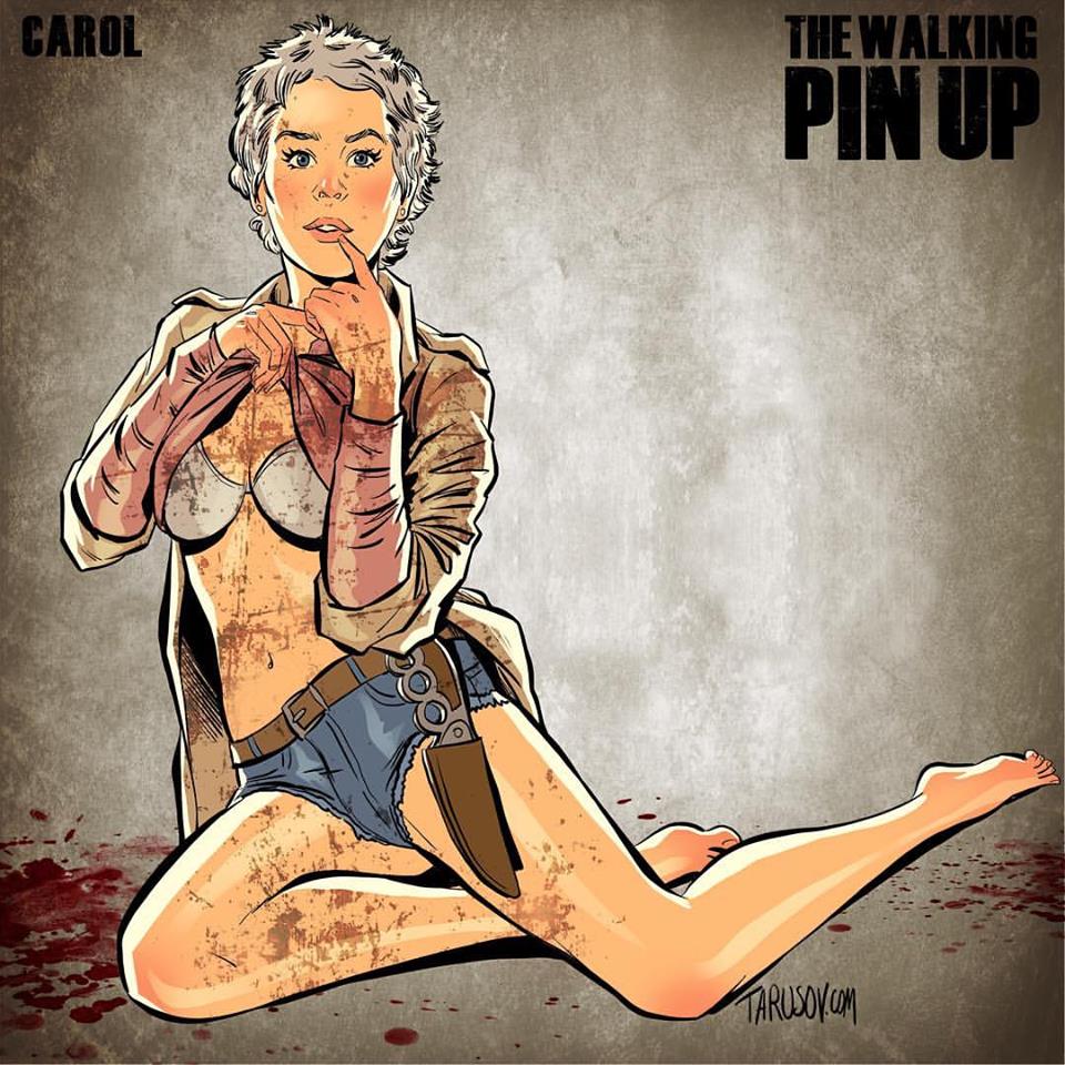 The Walking Dead Pin Up por Andrew Tarusov