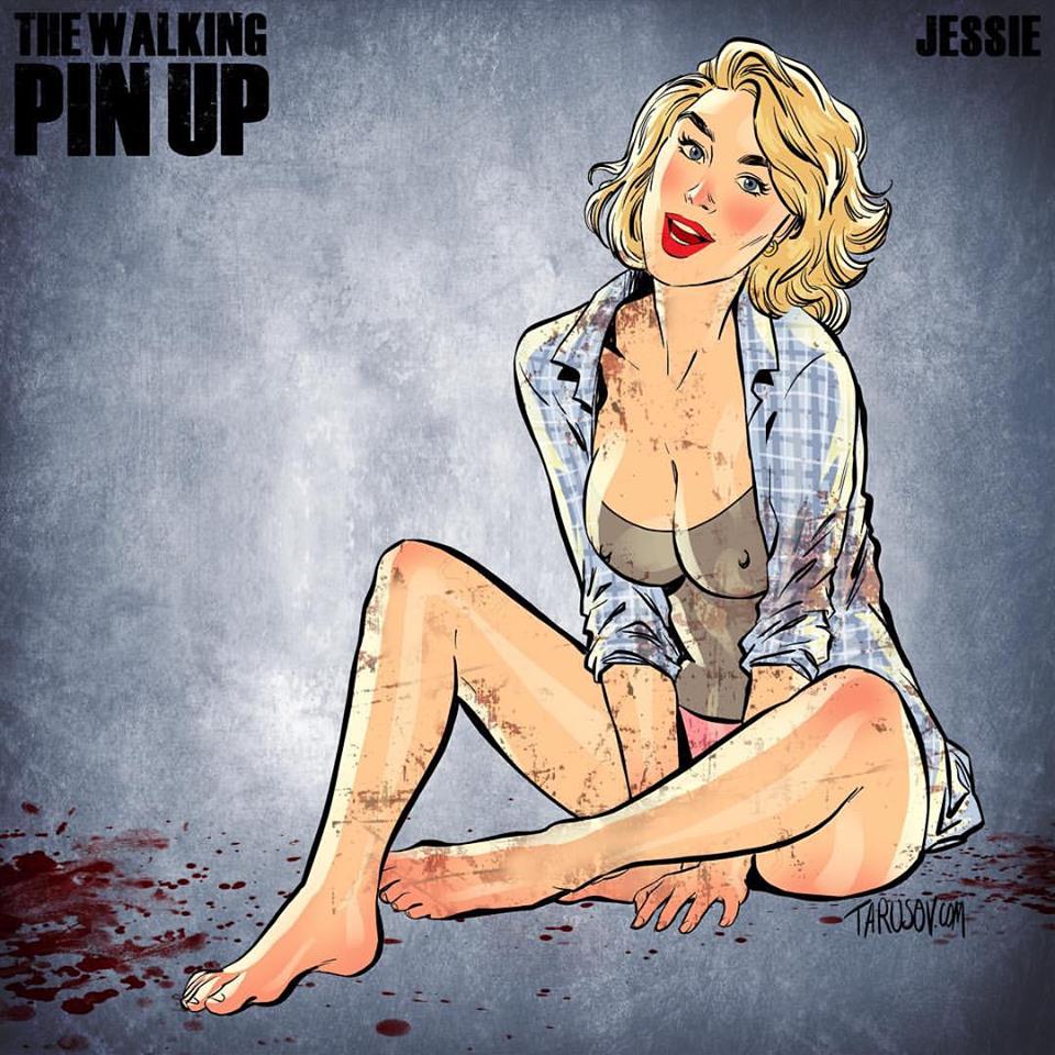 The Walking Dead Pin Up por Andrew Tarusov