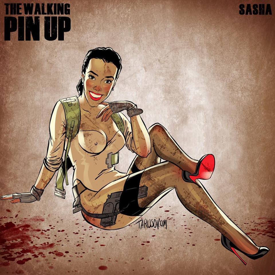 The Walking Dead Pin Up por Andrew Tarusov