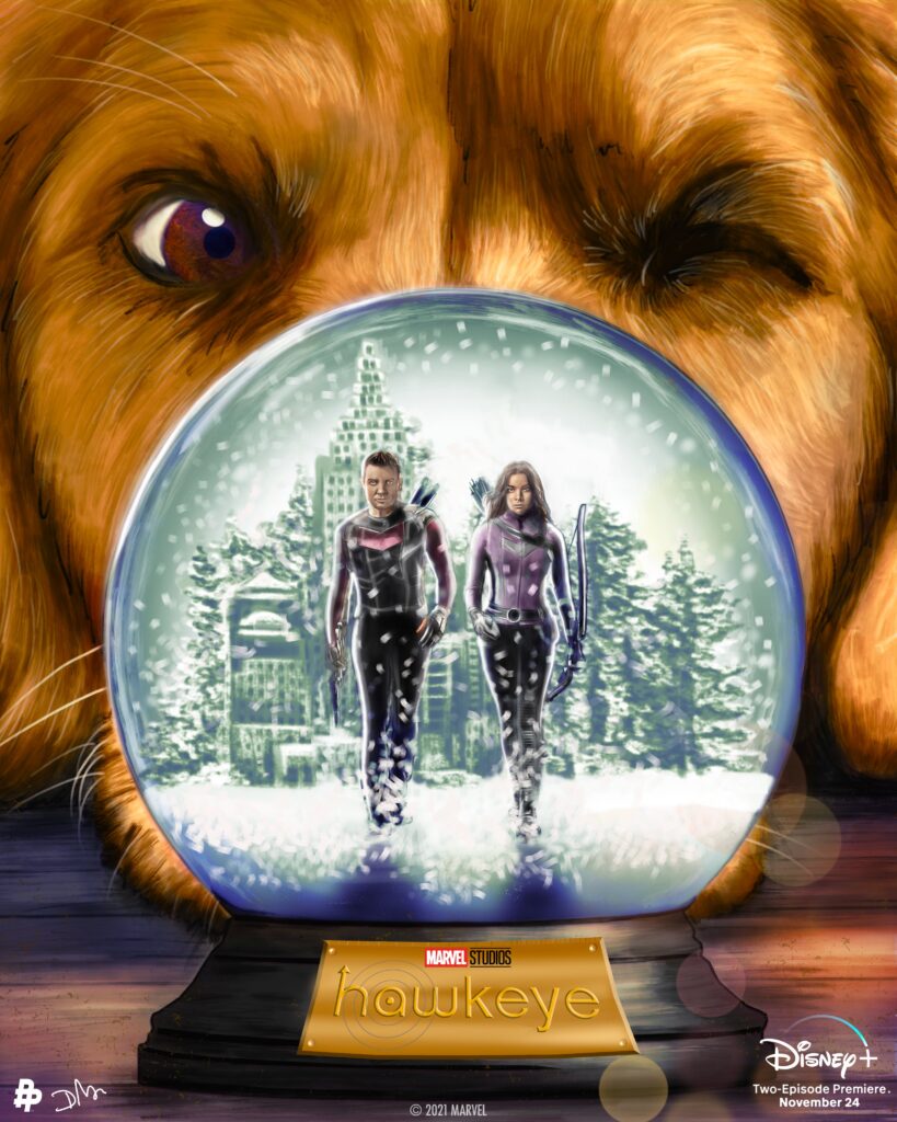 hawkeye poster clint barton y kate bishop