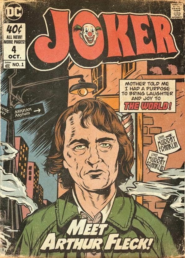 portada retro comic - The Joker Arthur Fleck