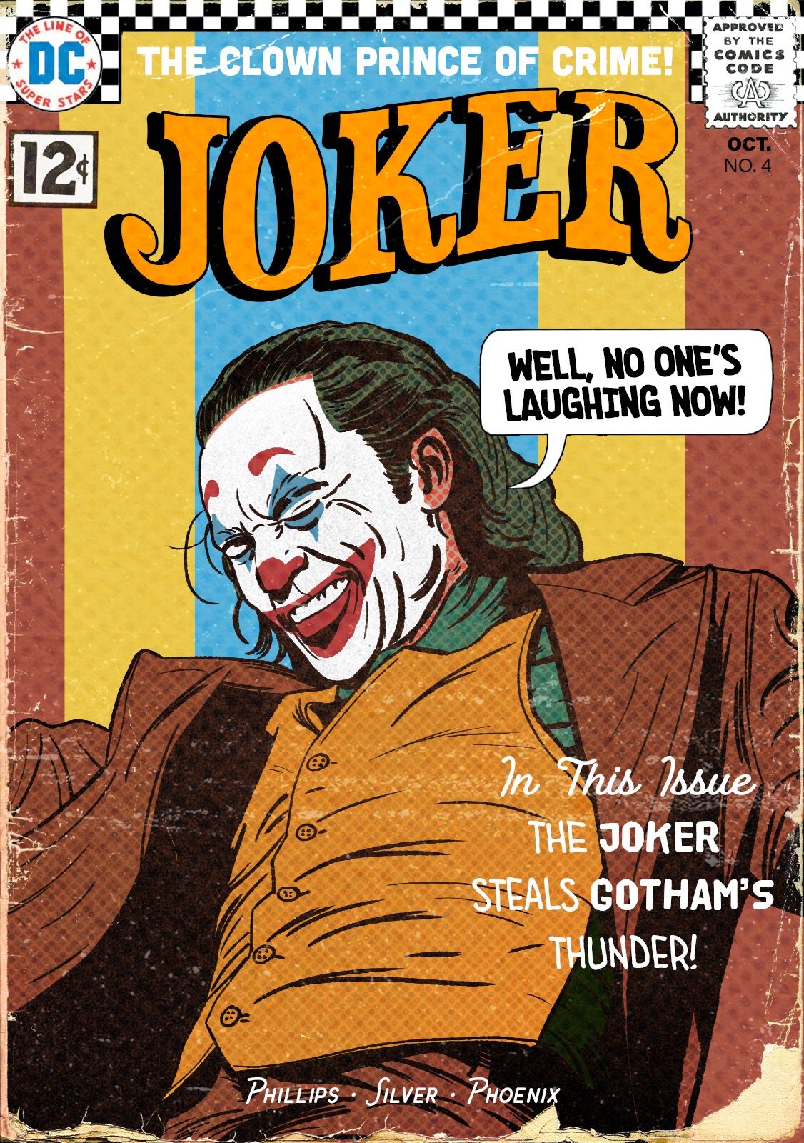 portada retro comic - the joker you get what you deserve