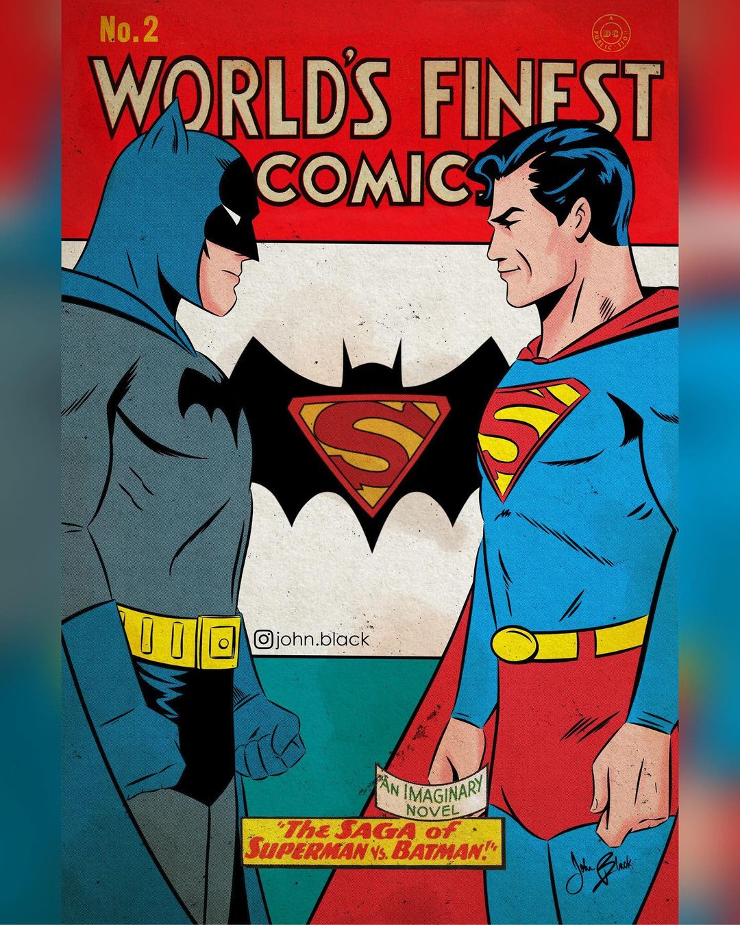 batman vs superman poster comic