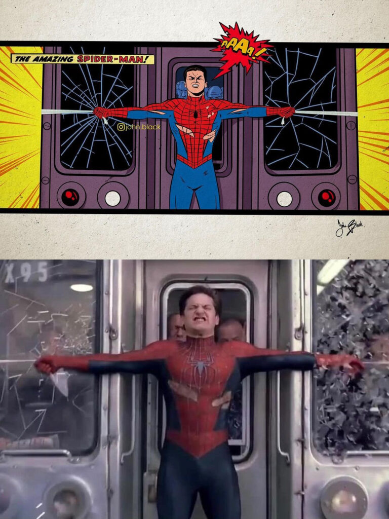 Spiderman detiene tren