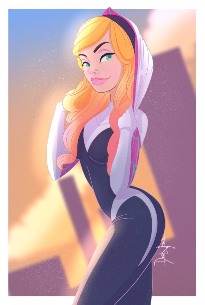 Spider Gwen pin up Marvel