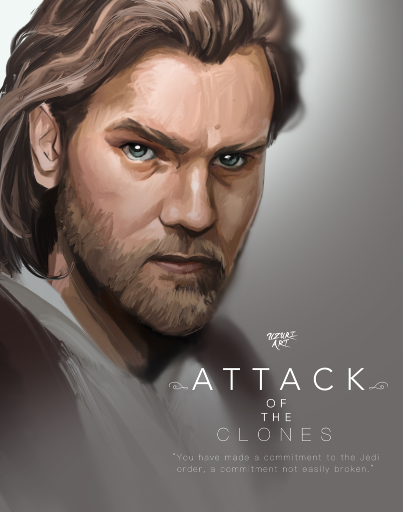 Star Wars Attack of the Clones Obi Wan Kenobi